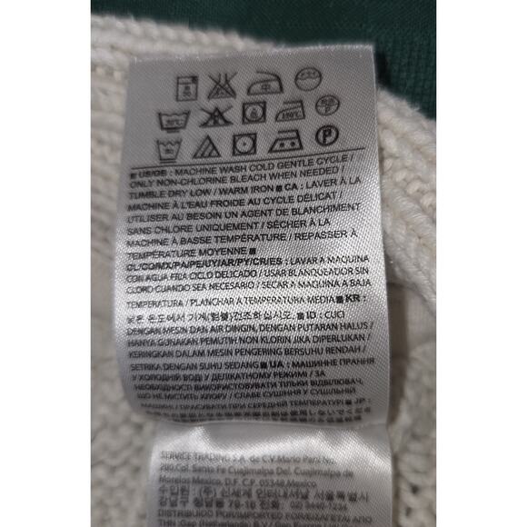 Banana Republic Baby Cableknit Sweater 6-12 Months Fisherman Cream Zip Up Mini - Picture 6 of 11